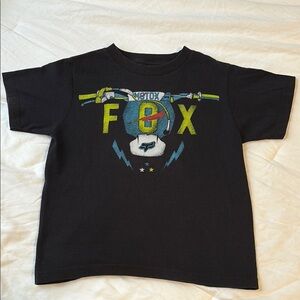 FOX MOTO-X Kids Black Graphic T-Shirt size small